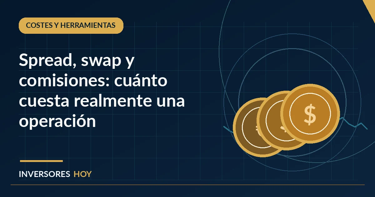 Ilustración financiera sobre Spread, swap y comisiones