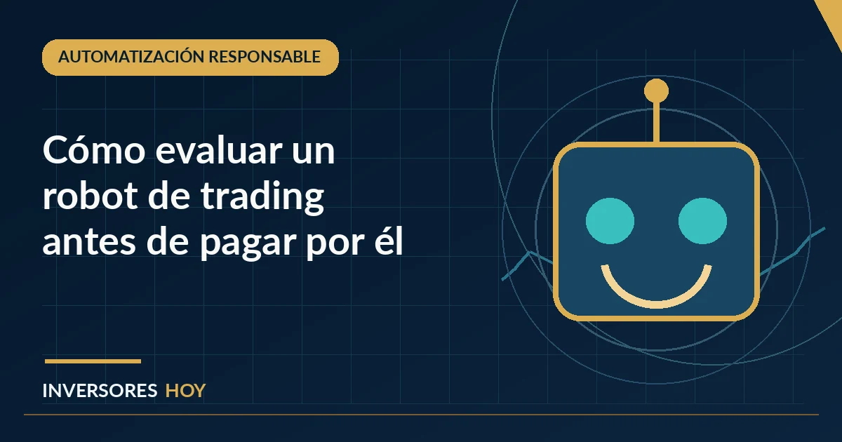 Ilustración financiera sobre Cómo evaluar un robot de trading
